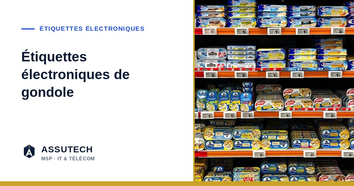 Étiquettes électroniques — Étiquettes électroniques de gondole